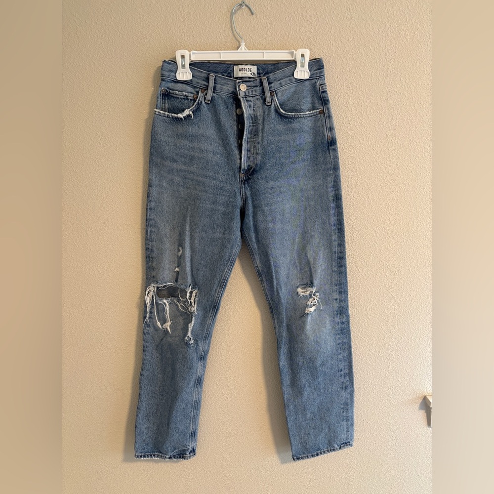 Agolde 90’s Pinch waist distressed jeans size 26